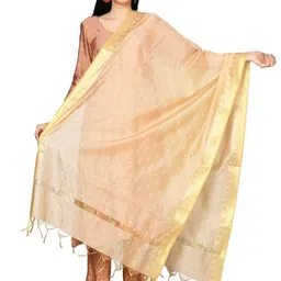Karthav Fashion Floral Woven Design Chanderi Dupatta With Zari-picture-46