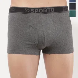 Sporto by Macho Men Pack Of 4 Assorted Short Trunks -Sprto_M1022-A1-Dnm1-N1-Prt1-S-picture-23