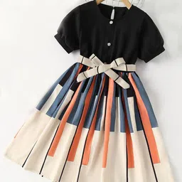 BAESD Print Fit & Flare Dress-picture-3