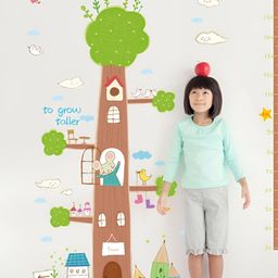 INDIAN ROYALS Green & Brown Cartoon Printed Self-Adhesive & Durable Wall Sticker-image-98