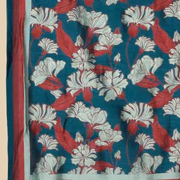 Poshak Hub Floral Printed A-Line Kurta with Palazzos & With Dupatta image 4