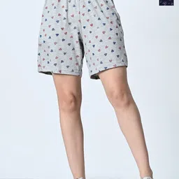 BAESD Women Printed High-Rise Shorts-image-90