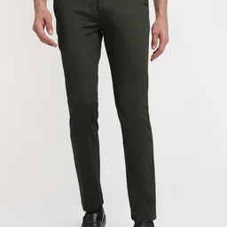 Raymond Men Slim Fit Flat Front Casual Chinos-image-38