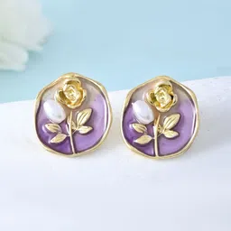 Voylla Contemporary Studs Earrings-99