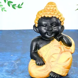 PujaNPujari Clay Monk Buddha Golu Doll-28