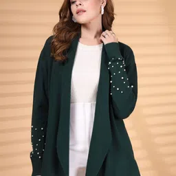Thirty Threads Juelle Winterwear Embellished Shrug-image-6