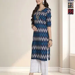 HERE&NOW Women Pack Of 3 Ethnic Motifs Printed Kurta-image-56