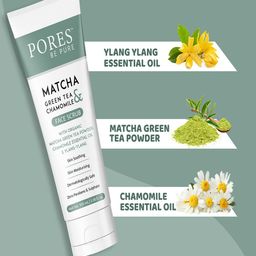 PORES Be Pure Set Of 3 Matcha Green Tea Gel Face Scrub-100ml Each image 4