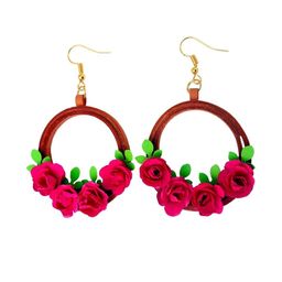 Designers Collection Women Pink Earrings-image-101