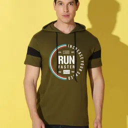 WOOSTRO Men Typography Printed Round Neck Cotton Slim Fit T-shirt-image-10