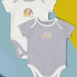 Babies R Us Infant Boys Pack Of 2 Printed Cotton Bodysuit-26