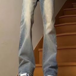 HERE&NOW Men Low Distress Light Fade Jeans-image-47