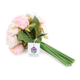 LITVERSE Cream-Coloured 10 Pieces Rose Artificial Flower-18