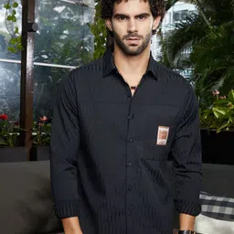 Campus Sutra Men Classic Textured Casual Shirts-image-75