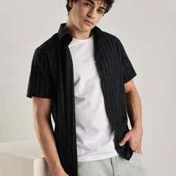 Calvin Klein Men Slim Fit Pinstripes Striped Casual Shirt-image-52