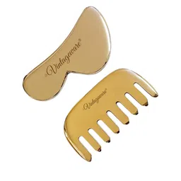 Vintageware Set Of 2 Hair Brush & Kansa Gua Sha-12