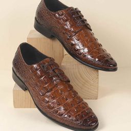 Mochi Men Leather Formal Brogues-image-85