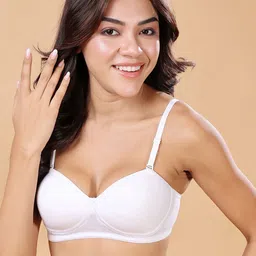 Floret Women Cotton Half Coverage Lightly Padded Non-Wired T-shirt Bra-picture-9