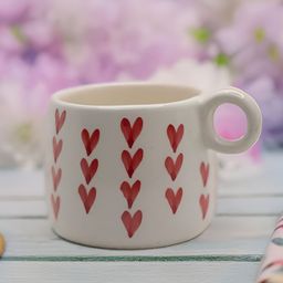 Rare Planet Red Hearts Ceramic Mug-54
