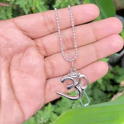 KALAFICIAL Adult Rhodium-Plated Om Pendants with Chains-picture-14