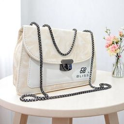 CLARIS JAMES Set Of 2 Self Design Structured Sling Bags image 2