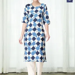 HERE&NOW Women Ethnic Motifs Printed Regular Kurta with Trousers-picture-2