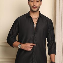 BLEZZA Mens Casual Striped Shirt-image-88