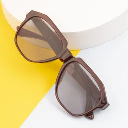 Ted Smith Unisex Aviator Sunglasses with UV Protected Lens SHOWOFF_C5-56
