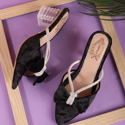 DIPYO Women Western - Embellished Block Heels Sandals-image-56