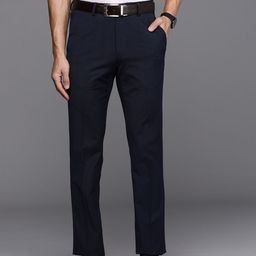 Louis Philippe Men Checked Super Slim Fit Formal Trousers-image-14