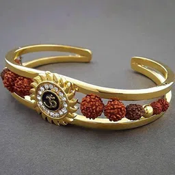 Divine souvenirs Unisex Artificial Stones Studded & Beaded Cuff Bracelet-36
