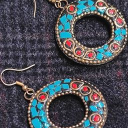 Grace Collections Women Turquoise Blue Earrings-image-96