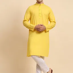 Moda Rapido Men Regular Pure Cotton Kurta with Pyjamas-image-98