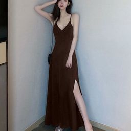 DressBerry Shoulder Straps Maxi Dress-image-28