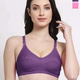 SHYAM SONS FLAIR Shine Women Pack of 2 Full Coverage Non Padded Everyday Bra-picture-12