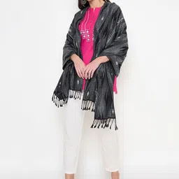 Zigo Women Floral Woven Design Shawl-picture-51