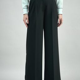 PowerSutra Women High Waist Belted Black Trouser In 4-Way Stretch-image-17