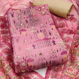 KALINI Printed Unstitched Dress Material-image-93