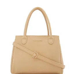 DressBerry X CAPRESE Rina Textured Detachable Sling Strap Medium Structured Satchel Bag-53
