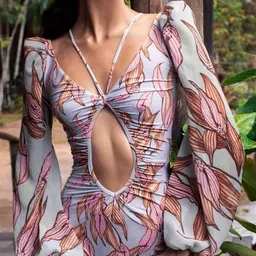 Alamode By Akanksha Blue & Pink Vienna Luxury Swimsuit-image-25