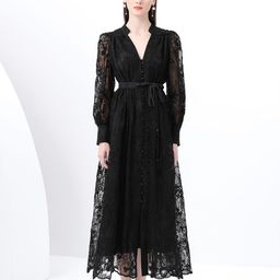 JC Collection V-Neck Maxi Dress-image-59