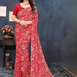 Florence Warli Printed Pure Georgette Saree-picture-42