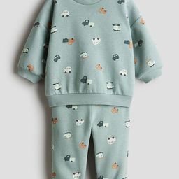 H&M 2-Piece Printed Brushed-Inside Sweatshirt Set-picture-28