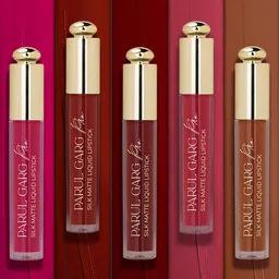 Parul Garg Set Of 5 Silk Matte Velvet Long Wear Liquid Lipstick - 3 ml Each-3