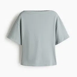 H&M Boat-Neck Cotton Top-image-73