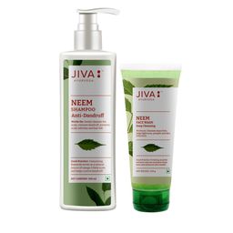 Jiva Neem Face Wash -100g & Anti Dandruff Neem Shampoo- 200ml-0