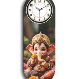 OLIVE TREE Grey & Pink Wooden Analogue Wall Clock-picture-49