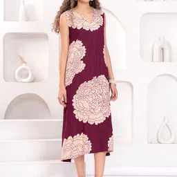 KALINI Printed Shift Midi Dress-picture-25