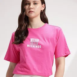 DressBerry Women Typography V-Neck Drop-Shoulder Sleeves T-shirt-image-76