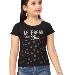 Lei-Chie Girls Polka Dot Printed Extended Sleeves T-shirt-picture-14